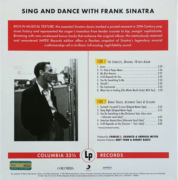 Frank Sinatra : Sing And Dance With Frank Sinatra (LP, Album, Mono, Ltd, Num, RE, RM, 180)