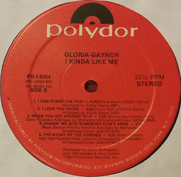 Gloria Gaynor : I Kinda Like Me (LP, Album, 53)