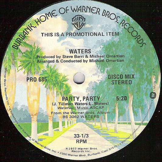 Waters* : Party, Party (12", Promo)