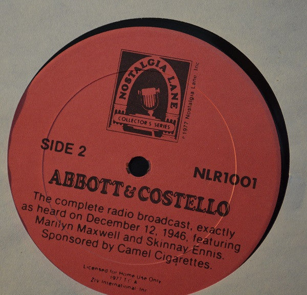 Abbott & Costello : Who's On First? (LP, Comp)