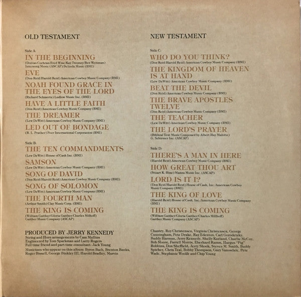 The Statler Brothers : Holy Bible: The Old And New Testaments (2xLP, Comp)