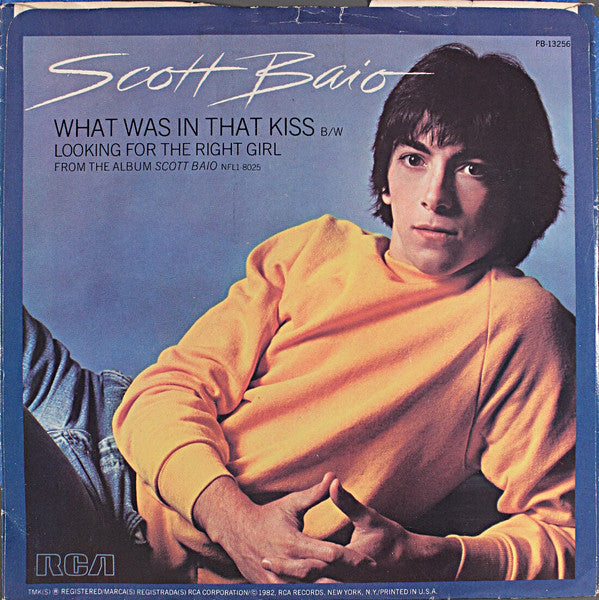 Scott Baio : What Was In That Kiss (7", Single)