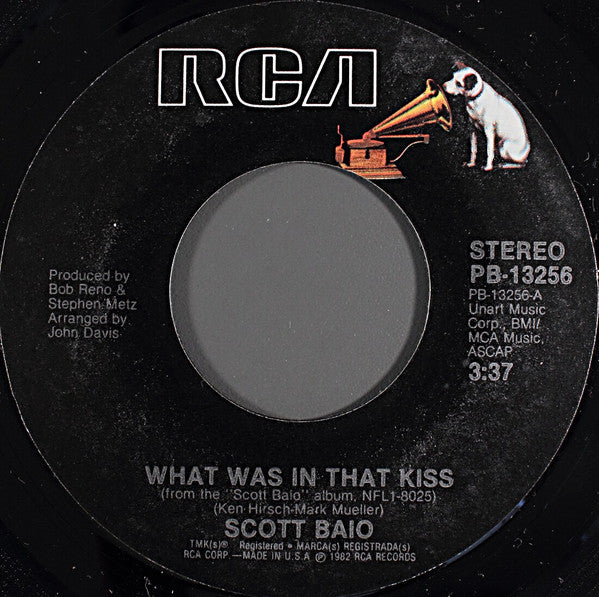 Scott Baio : What Was In That Kiss (7", Single)