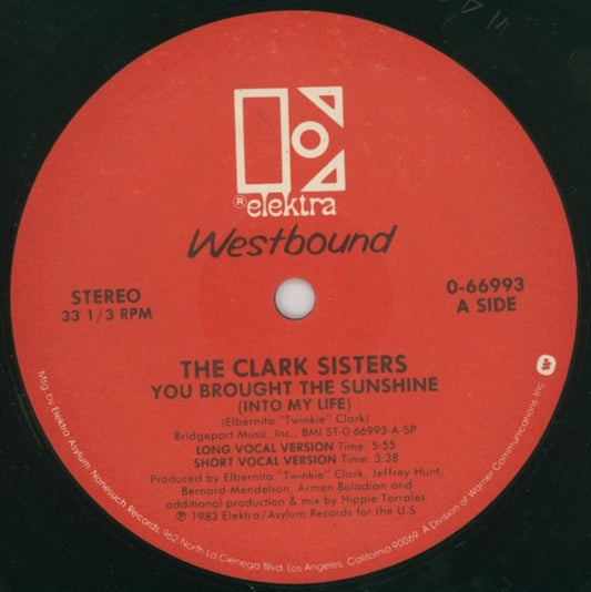 The Clark Sisters : You Brought The Sunshine (Into My Life) (12")