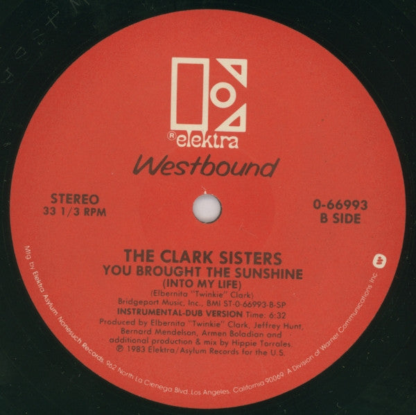 The Clark Sisters : You Brought The Sunshine (Into My Life) (12")