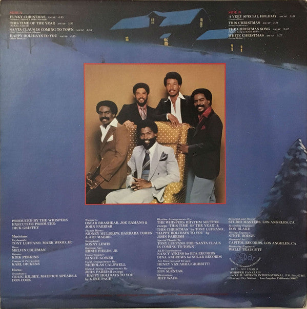 The Whispers : Happy Holidays To You (LP, Album, Ind)