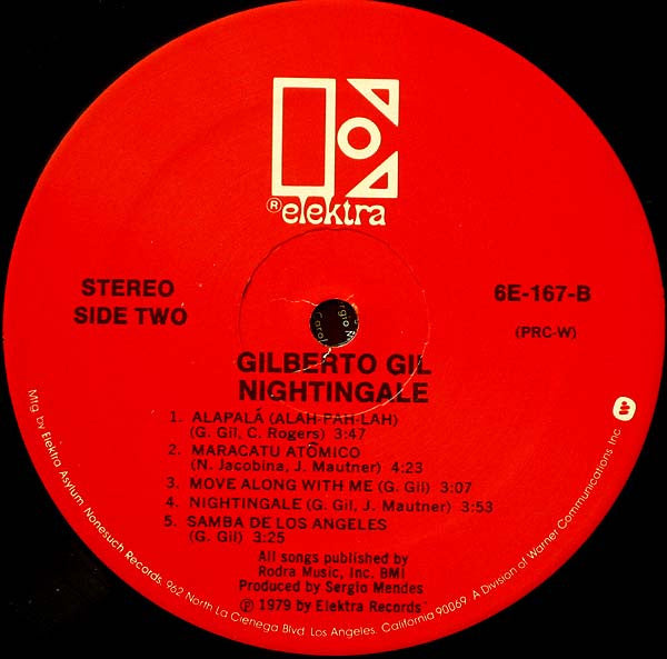 Gilberto Gil : Nightingale (LP, Album)