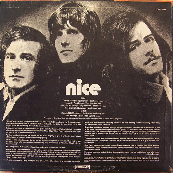 The Nice : Nice (LP, Album, Pit)