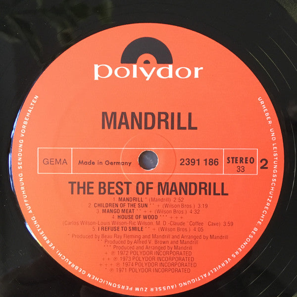 Mandrill : The Best Of (LP, Comp, Lam)