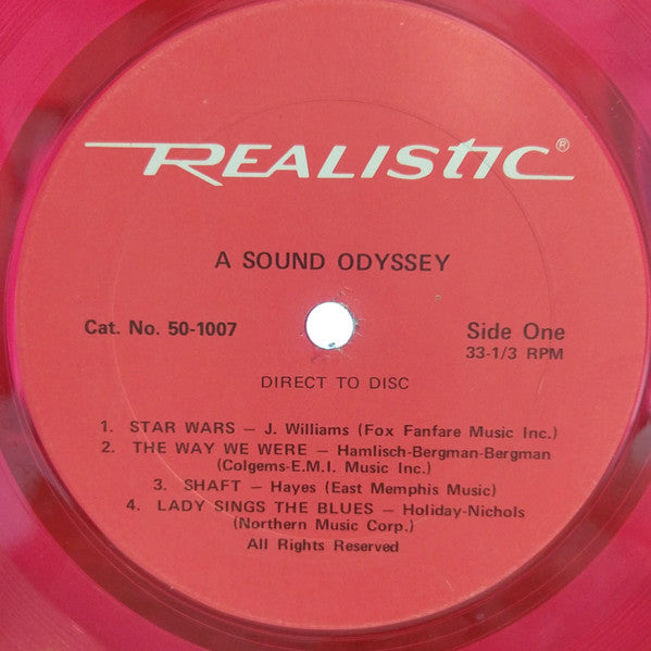 "A Sound Odyssey" Orchestra : A Sound Odyssey (LP, Album, Ltd, Red)