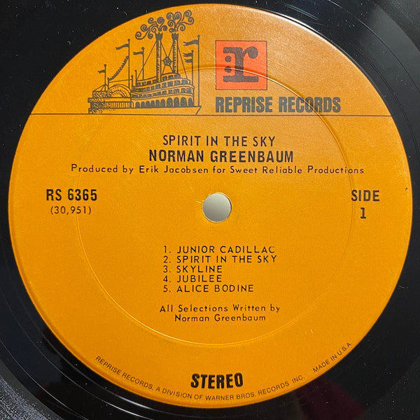 Norman Greenbaum : Spirit In The Sky (LP, Album, Pit)