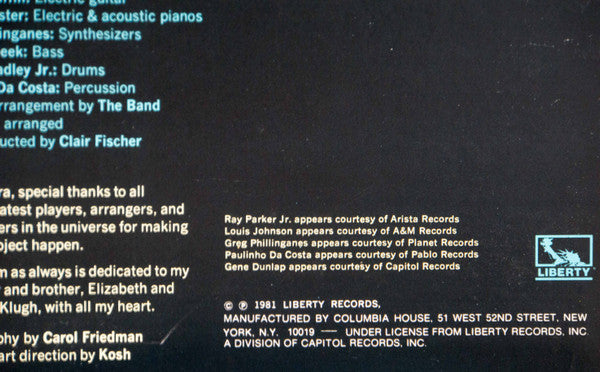 Earl Klugh : Crazy For You (LP, Album, Club)