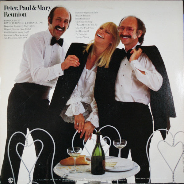 Peter, Paul & Mary : Reunion (LP, Album, Gol)