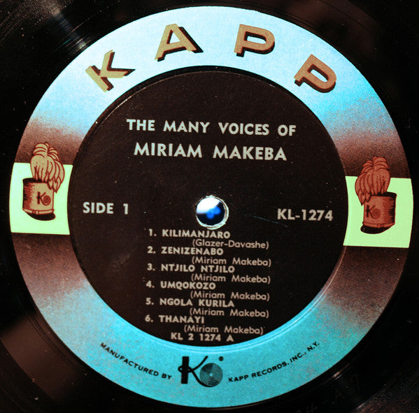 Miriam Makeba : The Many Voices Of Miriam Makeba (LP, Album, Mono, ARC)
