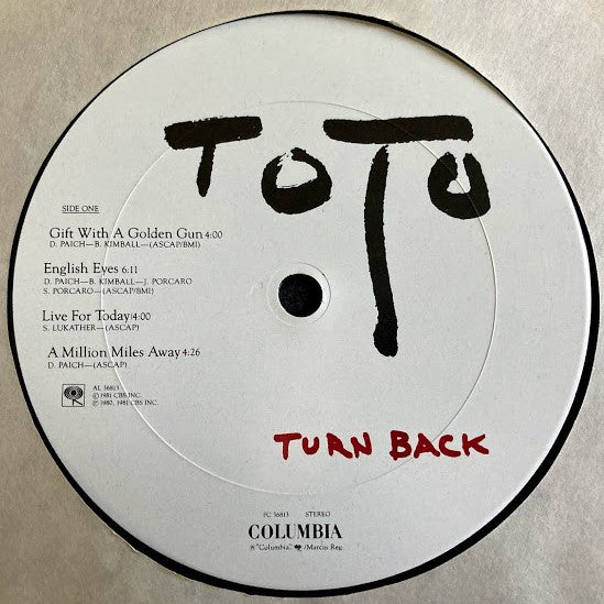 Toto : Turn Back (LP, Album, Pit)