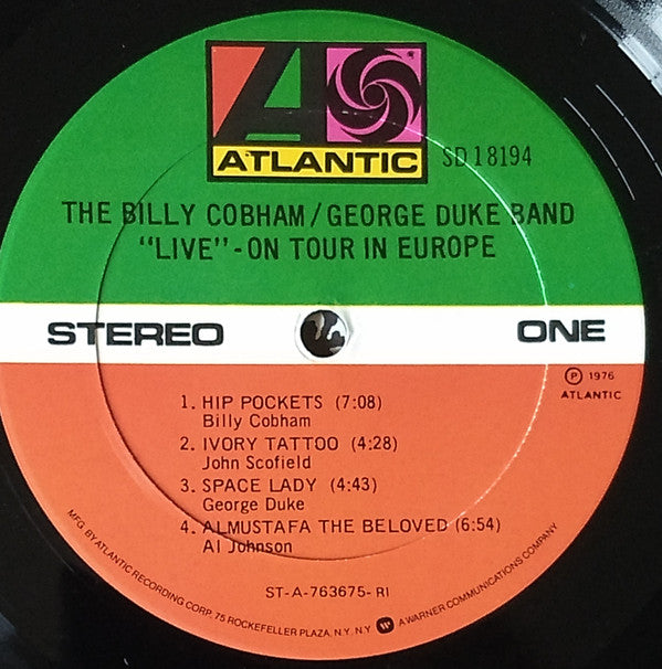 The Billy Cobham / George Duke Band : "Live"-On Tour In Europe (LP, Album, RI )