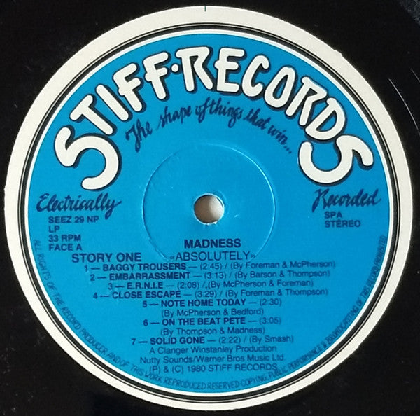 Madness : Absolutely (LP, Album)