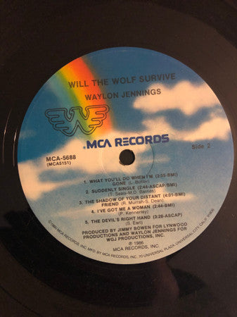 Waylon Jennings : Will The Wolf Survive (LP, Album)