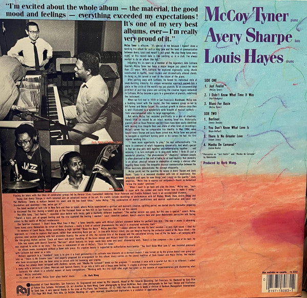 McCoy Tyner : Just Feelin' (LP, Album)