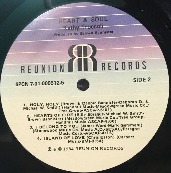 Kathy Troccoli : Heart & Soul (LP, Album)