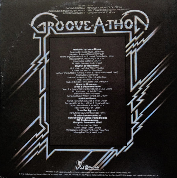 Isaac Hayes : Groove-A-Thon (LP, Album, Pit)