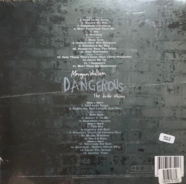 Morgan Wallen : Dangerous: The Double Album (3xLP, Album, Blu)