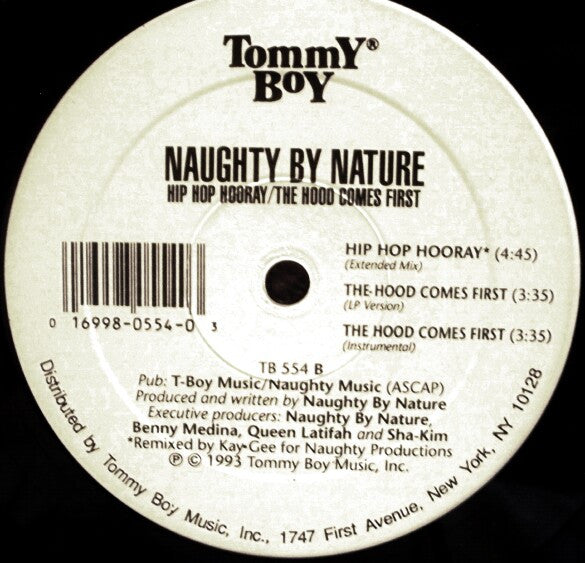 Naughty By Nature : Hip Hop Hooray / The Hood Comes First (12", Single)