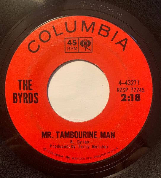 The Byrds : Mr. Tambourine Man (7", Single, Styrene)