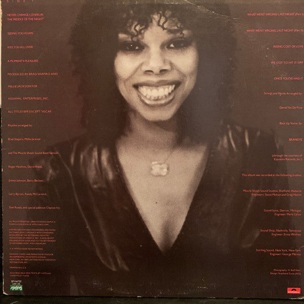 Millie Jackson : A Moment's Pleasure (LP, Album, Mixed, 72 )