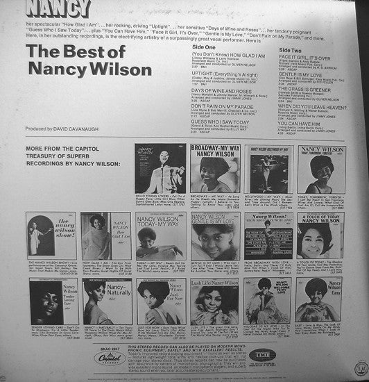 Nancy Wilson : The Best Of Nancy Wilson (LP, Comp)