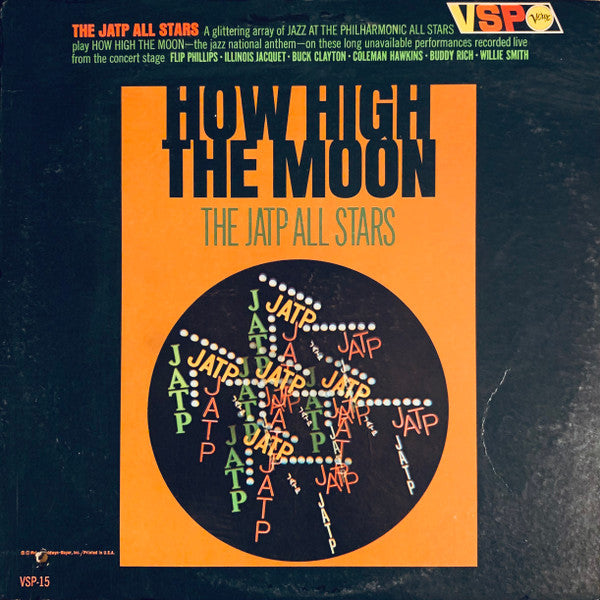 The JATP All Stars* : How High The Moon (LP, Comp, Mono)