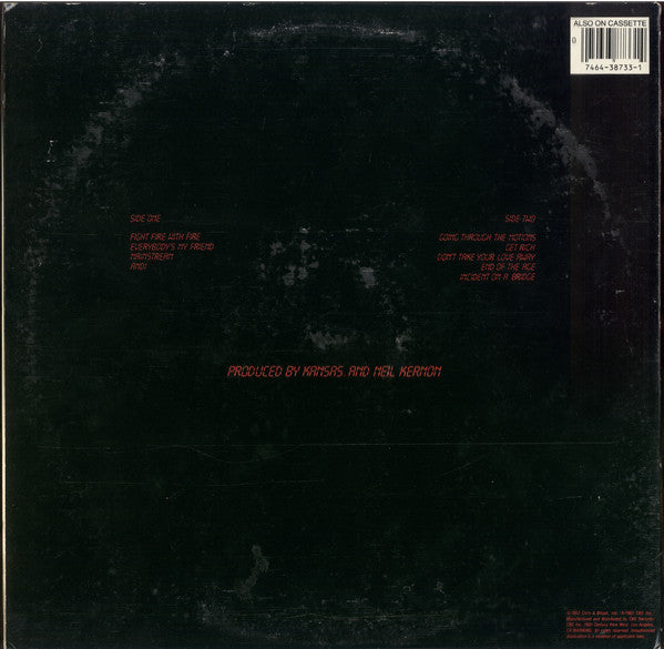 Kansas (2) : Drastic Measures (LP, Album, Car)