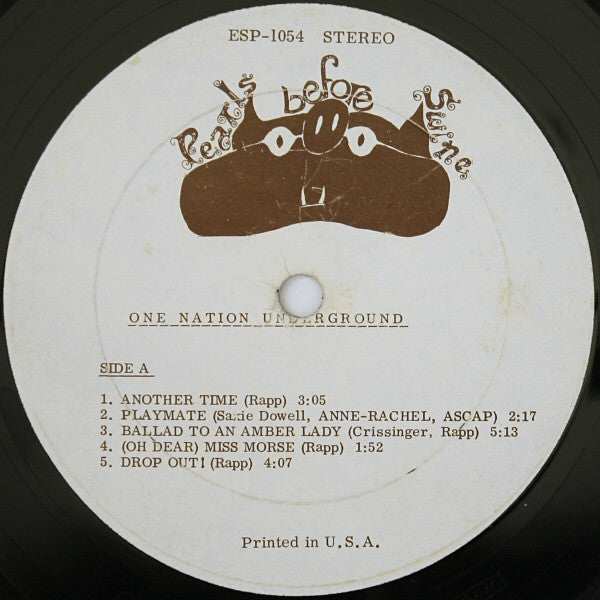 Pearls Before Swine : One Nation Underground (LP, Album)