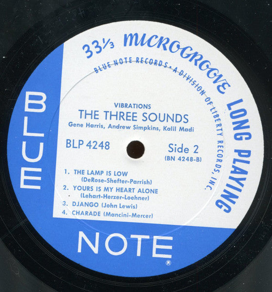 The Three Sounds : Vibrations (LP, Album, Mono)