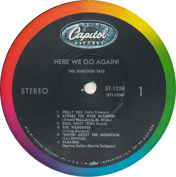 The Kingston Trio* : Here We Go Again! (LP, Album, RP, Scr)