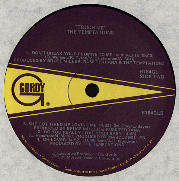 The Temptations : Touch Me (LP, Album)
