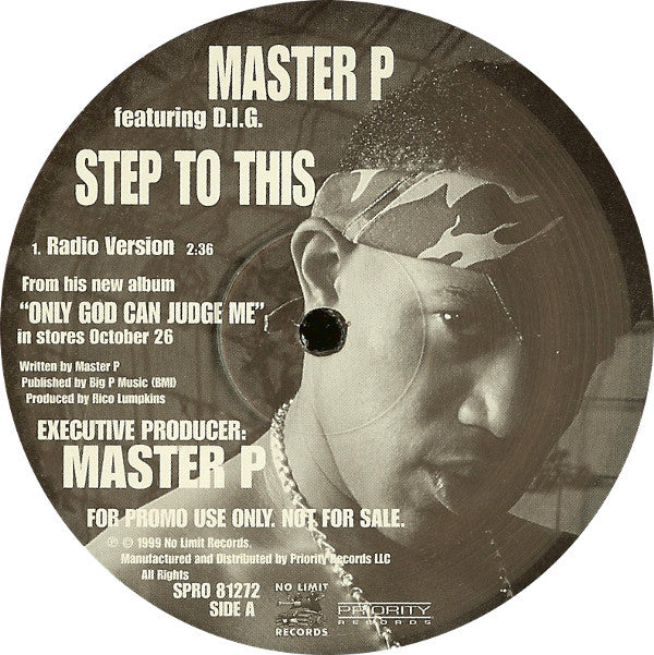 Master P Featuring D.I.G. : Step To This (12", Promo)
