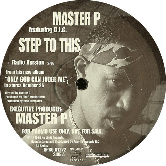 Master P Featuring D.I.G. : Step To This (12", Promo)