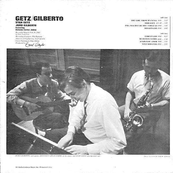 Stan Getz & Joao Gilberto* : Getz / Gilberto (LP, Album, Mono, Gat)