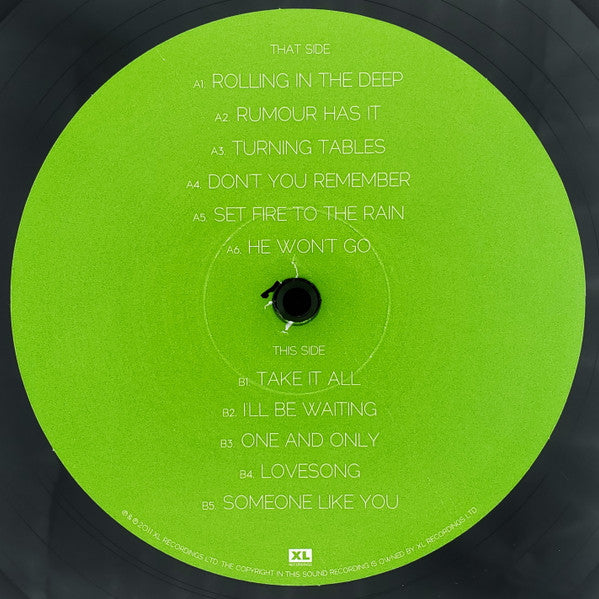 Adele (3) : 21 (LP, Album, RE)