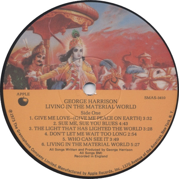 George Harrison : Living In The Material World (LP, Album, Gat)