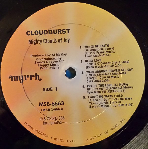 Mighty Clouds Of Joy* : Cloudburst (LP, Album)