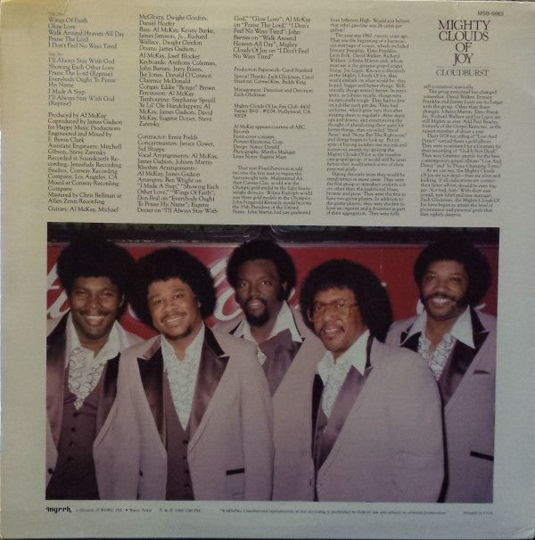Mighty Clouds Of Joy* : Cloudburst (LP, Album)
