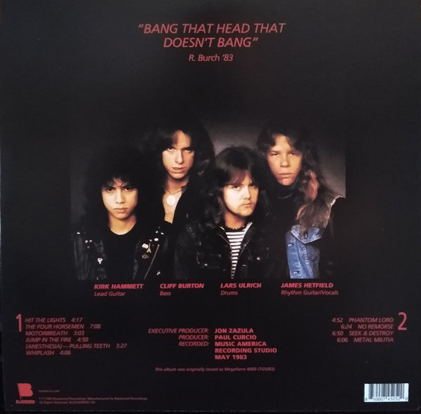 Metallica : Kill 'Em All (LP, Album, Ltd, RE, RM, Red)