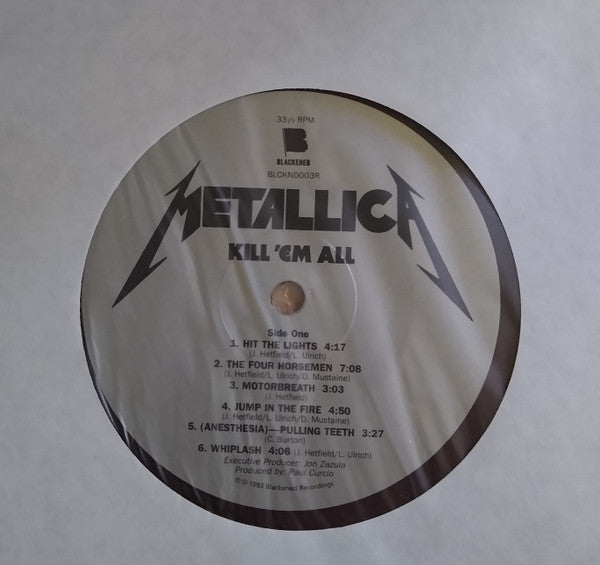 Metallica : Kill 'Em All (LP, Album, Ltd, RE, RM, Red)