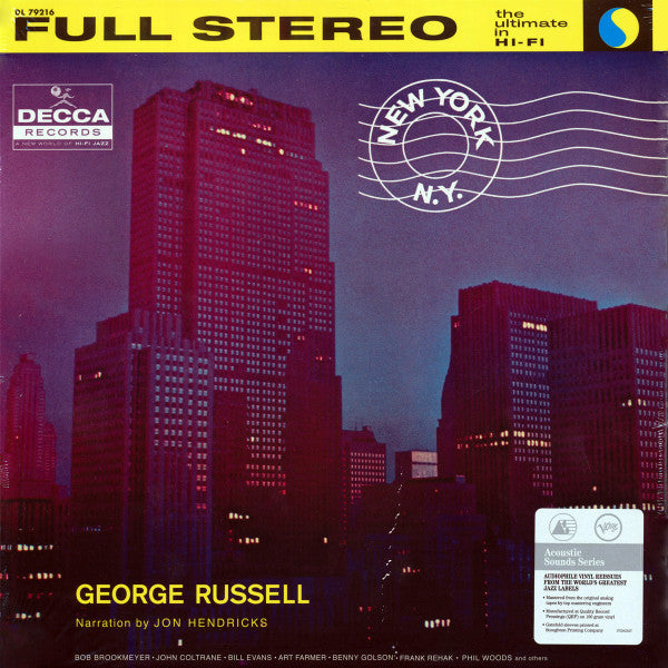 George Russell And His Orchestra* : New York, N.Y. (LP, Album, RE, Gat)