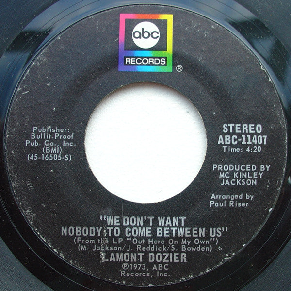 Lamont Dozier : Trying To Hold On To My Woman (7", Single)