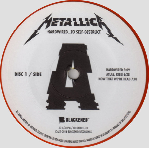 Metallica : Hardwired...To Self-Destruct (2xLP, Album, Ltd, RE, Ora)