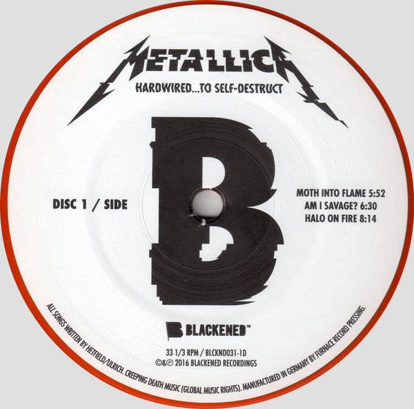 Metallica : Hardwired...To Self-Destruct (2xLP, Album, Ltd, RE, Ora)