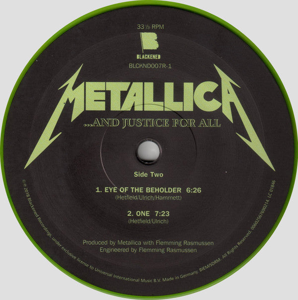 Metallica : ...And Justice For All (2xLP, Album, Ltd, RE, RM, Gre)